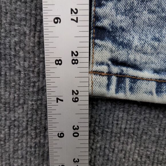 Evolution in Design Straight Jeans Womens 18 Blue 5-Pocket Distressed Acid Wash - Picture 11 of 11